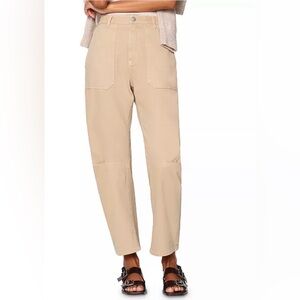 DL1961 Women's Bilie Barrel Jogger Pants in Almond